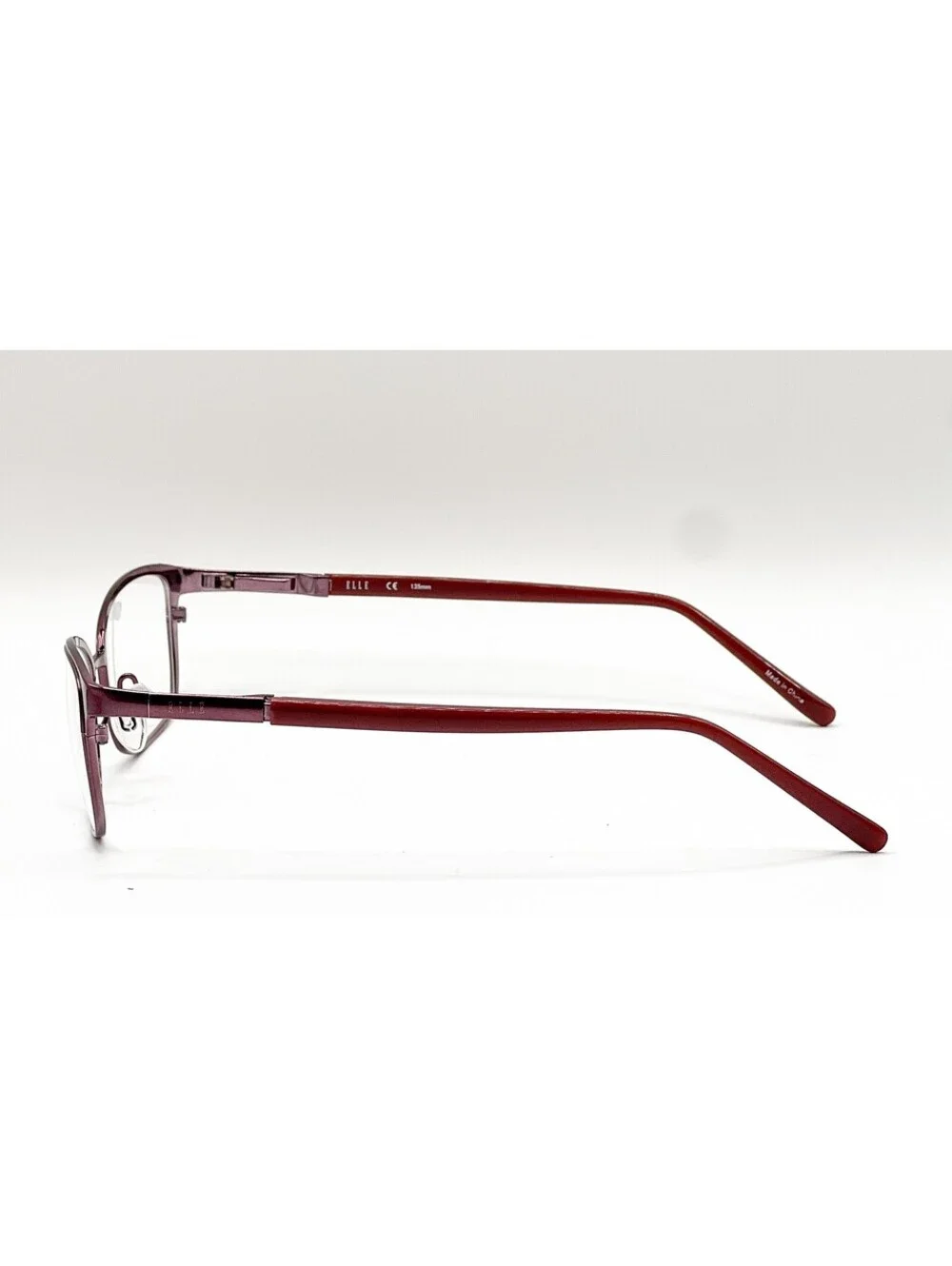 Elle EL13411 WI Wine Rectangle Authentic Eyeglass Frames 51-17-135